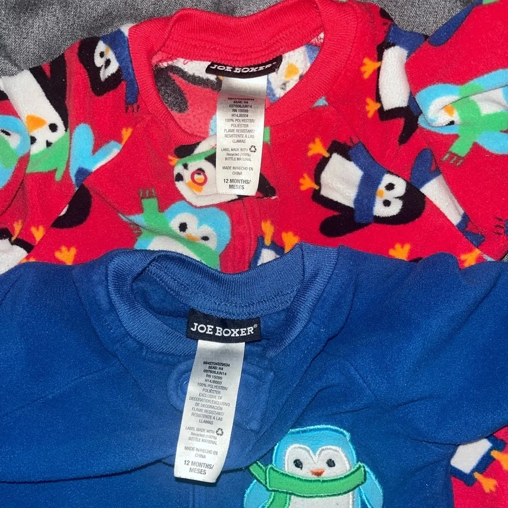 Joe Boxer EUC Penguins Baby Sleepers
